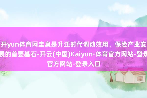 开yun体育网圭臬是升迁时代调动效用、保险产业安全发展的首要基石-开云(中国)Kaiyun·体育官方网站-登录入口